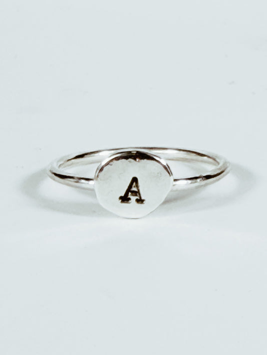 .925 Silver Alphabet Ring - Made to Order