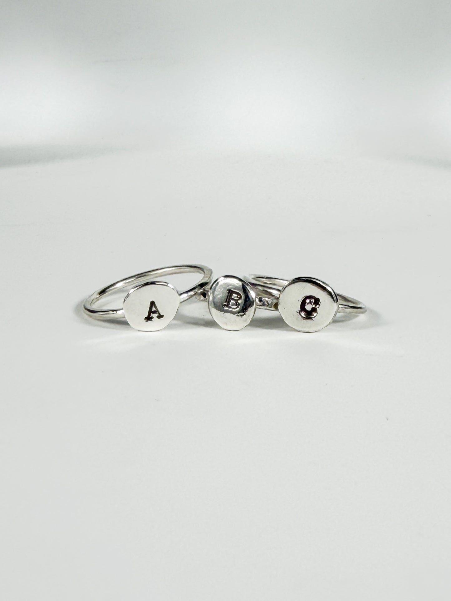 .925 Silver Alphabet Ring - Made to Order