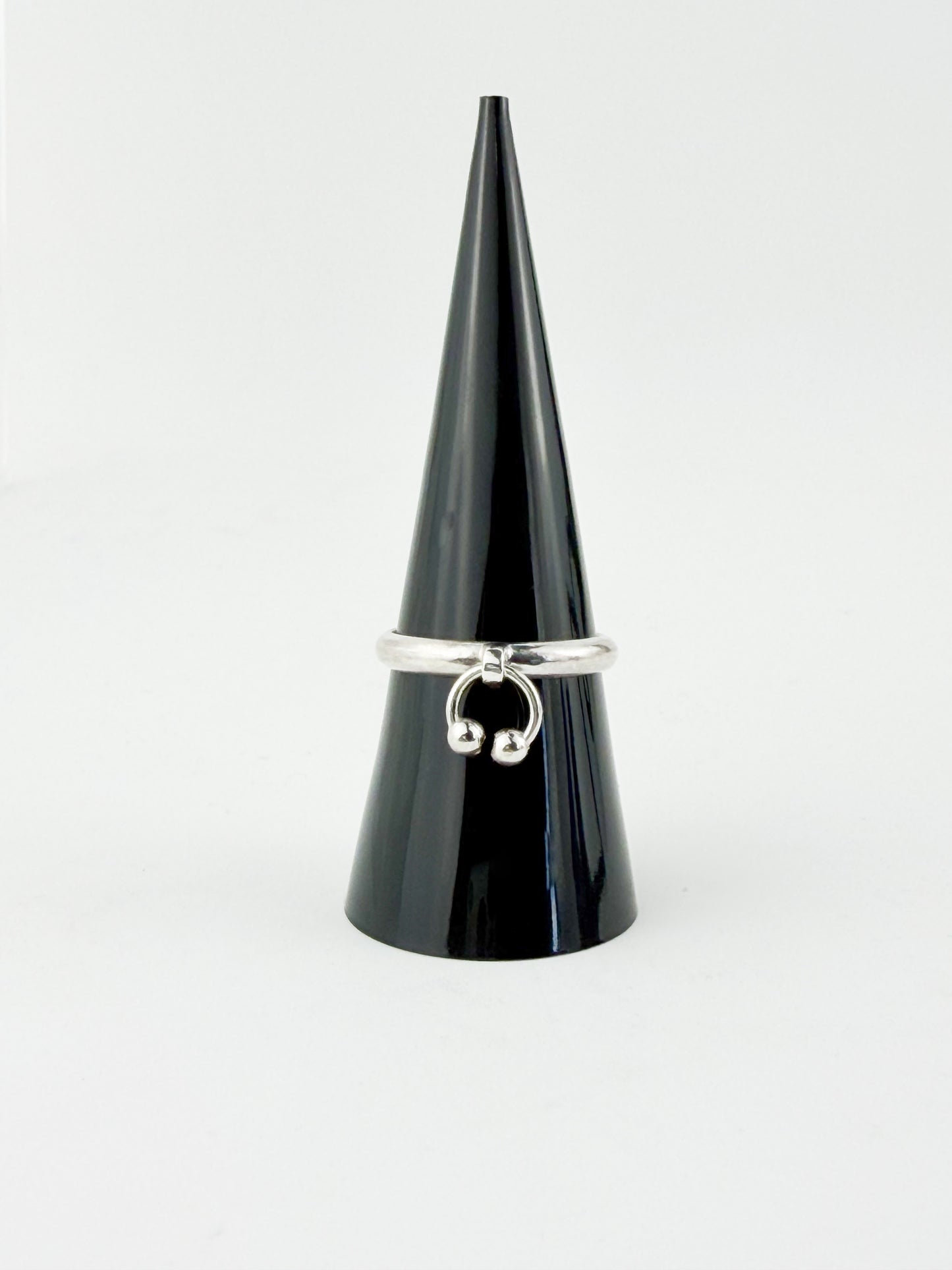 .925 Silver Pierced Ring - One of a Kind Size 7